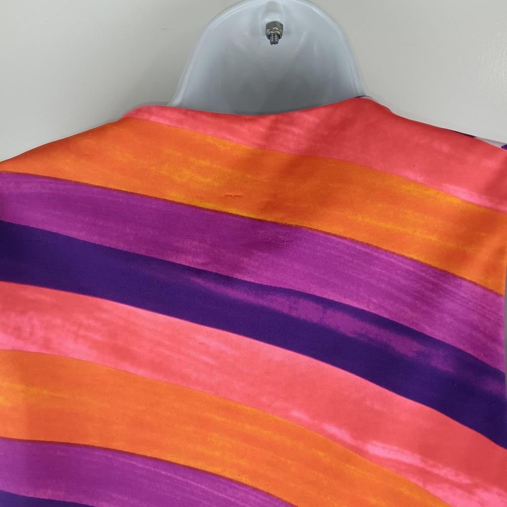 Colorful Abstract Mini Shift Dress S Julie Brown NYC Resort Vacation A-line - Picture 9 of 11